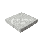 Тротуарная плитка 400х400х60, белая на камне