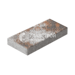 Тротуарная плитка Прямоугольник 10х30х6 см, сомон на камне
