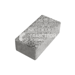 Тротуарная плитка Прямоугольник 250х500х60, антрацит на камне