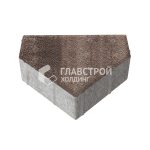 Тротуарная плитка Шапка Епископа, яшма на камне, 6 см
