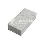 Тротуарная плитка Прямоугольник 100х200х80, белая на камне