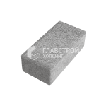 Тротуарная плитка Прямоугольник 50х25х6 см, серо-белая на камне
